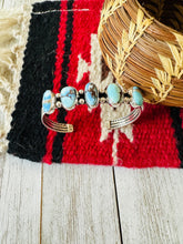 Load image into Gallery viewer, *AUTHENTIC* Navajo Golden Hills Turquoise & Sterling Silver Cuff Bracelet