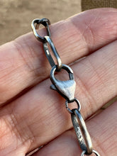 Load image into Gallery viewer, *AUTHENTIC* Navajo Made Sterling Silver Handmade Paper Clip Chains