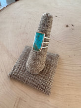 Load image into Gallery viewer, *Authentic* Ivy Handmade Natural Turquoise  Sterling Silver Adjustable Ring