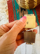 Load image into Gallery viewer, *AUTHENTIC* Navajo White Buffalo & Sterling Silver Link Bracelet