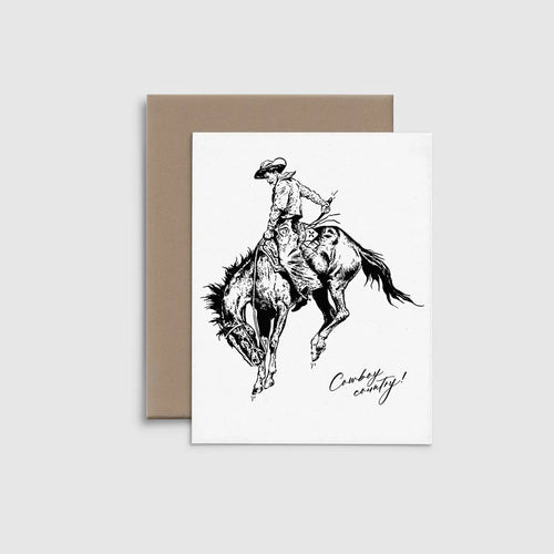 R. Rebellion Cowboy No. 1 - Letterpress Greeting Card