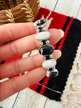 Load image into Gallery viewer, *AUTHENTIC* Navajo Sterling Silver & White Buffalo Cuff Bracelet
