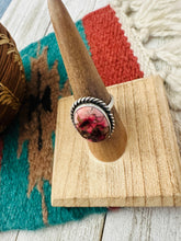Load image into Gallery viewer, *Authentic* Navajo Sterling Silver & Rose Dahlia Adjustable Ring