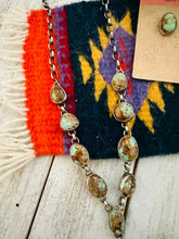 Load image into Gallery viewer, *AUTHENTIC* Navajo Royston Turquoise & Sterling Silver Necklace Set