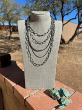Load image into Gallery viewer, *AUTHENTIC* SILVER CITY Handmade Sterling Silver 5 Strand Necklace