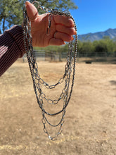 Load image into Gallery viewer, *AUTHENTIC* SILVER CITY Handmade Sterling Silver 5 Strand Necklace