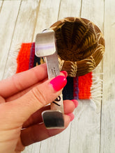 Load image into Gallery viewer, *AUTHENTIC* Navajo Sterling Silver & White Buffalo Cuff Bracelet (Copy)