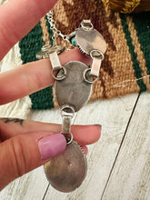 Load image into Gallery viewer, *AUTHENTIC* Navajo Sterling Silver & Turquoise Lariat Necklace (Copy)