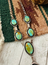 Load image into Gallery viewer, *AUTHENTIC* Navajo Sterling Silver & Turquoise Lariat Necklace (Copy)
