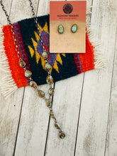 Load image into Gallery viewer, *AUTHENTIC* Navajo Royston Turquoise & Sterling Silver Necklace Set
