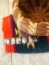 Load image into Gallery viewer, *AUTHENTIC* Navajo Sterling Silver & White Buffalo Cuff Bracelet (Copy)