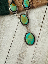 Load image into Gallery viewer, *AUTHENTIC* Navajo Sterling Silver & Turquoise Lariat Necklace (Copy)