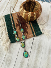Load image into Gallery viewer, *AUTHENTIC* Navajo Sterling Silver & Turquoise Lariat Necklace (Copy)