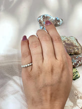 Load image into Gallery viewer, *AUTHENTIC* Handmade Sterling Silver Brushed Stacker Ring with Signed Nizhoni