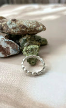 Load image into Gallery viewer, *AUTHENTIC* Handmade Sterling Silver Brushed Stacker Ring with Signed Nizhoni