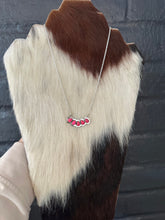 Load image into Gallery viewer, Beautiful Handmade Sterling Silver & Barbie Pink Opal 5 Stone Necklace