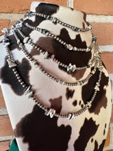 Load image into Gallery viewer, *AUTHENTIC* Navajo Pearl Sterling Silver & White Buffalo Beaded Necklaces