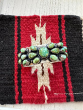 Load image into Gallery viewer, *AUTHENTIC* Navajo Sterling Silver & Sonoran Turquoise Cuff Bracelet Signed B Johnson