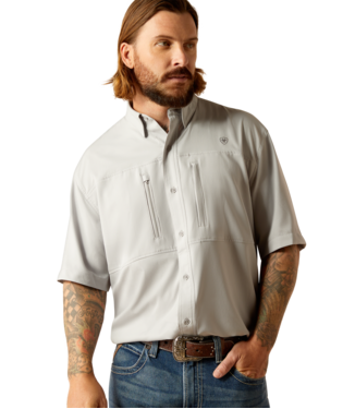 ARIAT Mens VentTEK Classic Fit Shirt (Silver Lining)