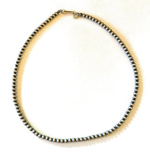 Load image into Gallery viewer, *AUTHENTIC* 4mm Sterling Silver Navajo Pearl Style Beaded Necklace 16 Inches