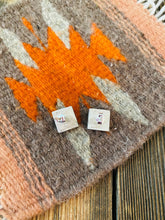 Load image into Gallery viewer, *AUTHENTIC* Navajo Hand Stamped Beth Dutton Sterling Silver Stud Earrings by Leander Tahe (Copy) (Copy)