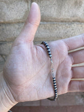 Load image into Gallery viewer, *AUTHENTIC* 4mm Sterling Silver Navajo Pearl Style Beaded Necklace 16 Inches