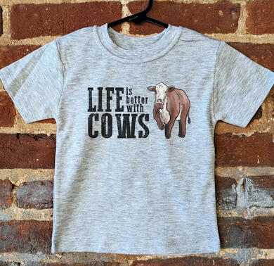Kids Tee - Life Is Better With Cows
