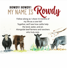 Load image into Gallery viewer, **Amanda's Book - Rowdy The Cow Kid