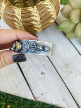 Load image into Gallery viewer, **AUTHENTIC** Navajo Sterling Silver & Royston Turquoise Cuff Bracelet By Kevin Billah