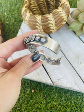 Load image into Gallery viewer, **AUTHENTIC** Navajo Sterling Silver & Royston Turquoise Cuff Bracelet By Kevin Billah