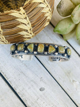 Load image into Gallery viewer, **AUTHENTIC** Navajo Sterling Silver & Royston Turquoise Cuff Bracelet By Kevin Billah