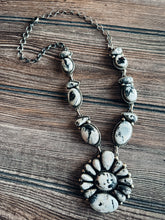 Load image into Gallery viewer, *AUTHENTIC* Navajo White Buffalo & Sterling Silver Necklace Set By Kathleen Chavez