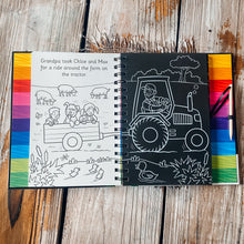 Load image into Gallery viewer, Book - Scratch and Draw Farm Animals