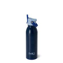 Load image into Gallery viewer, Swig Blue Tide Flip + Sip Water Bottle (16oz)