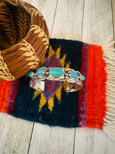 Load image into Gallery viewer, Navajo Sterling Silver &amp; Turquoise Cuff Bracelet