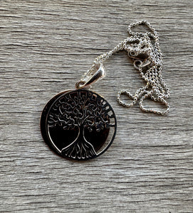 COPPER & SILVER TREE OF LIFE PENDANT Necklace