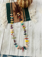 Load image into Gallery viewer, Zuni Multi Stone &amp; Heishi Beaded Fetish Necklace