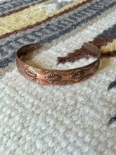 Load image into Gallery viewer, Vintage Handmade Copper Cuff Bracelet