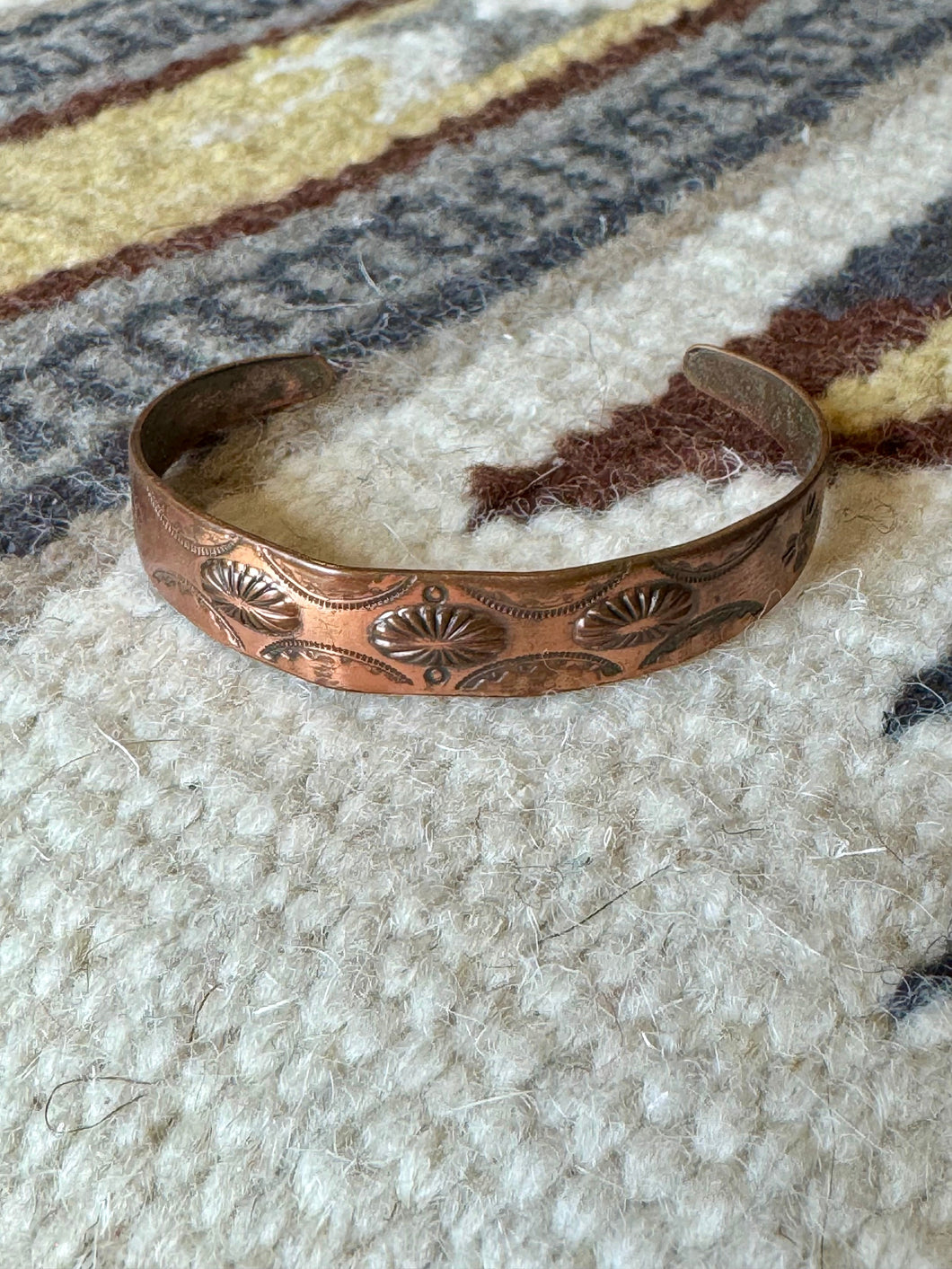 Vintage Handmade Copper Cuff Bracelet