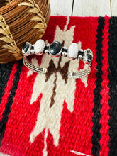 Load image into Gallery viewer, *AUTHENTIC* Navajo Sterling Silver &amp; White Buffalo Cuff Bracelet