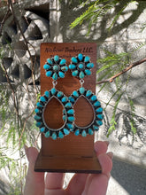 Load image into Gallery viewer, The Giddy Up Handmade Royston Turquoise and Silver Silver Post Dangles