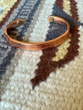 Load image into Gallery viewer, Vintage Handmade Copper Cuff Bracelet