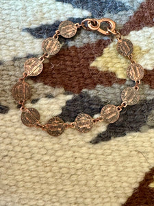 Vintage Handmade Copper Link Bracelet