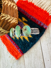 Load image into Gallery viewer, Navajo Sterling Silver &amp; 3-Stone Turquoise Cuff Bracelet