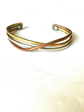 Load image into Gallery viewer, Vintage Handmade Copper Cuff Bracelet