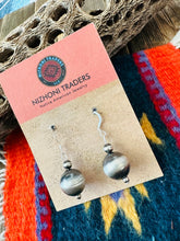 Load image into Gallery viewer, Navajo Sterling Silver Pearl Beaded Dangle Earrings