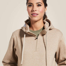 Load image into Gallery viewer, ARIAT Women&#39;s Rebar Skill Set 1/2 Zip Hoodie (Dark Oatmeal Heather)