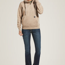 Load image into Gallery viewer, ARIAT Women&#39;s Rebar Skill Set 1/2 Zip Hoodie (Dark Oatmeal Heather)