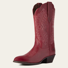Load image into Gallery viewer, ARIAT Womens Heritage R Toe StretchFit Western Boot Red
