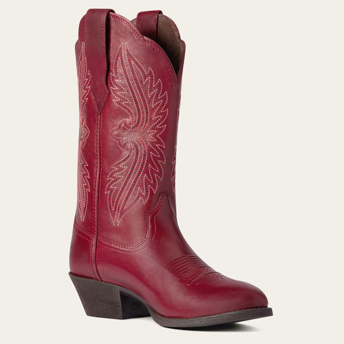 ARIAT Womens Heritage R Toe StretchFit Western Boot Red